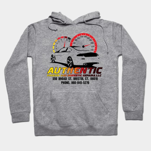 Authentic Auto Color Logo Back Hoodie by Wheely